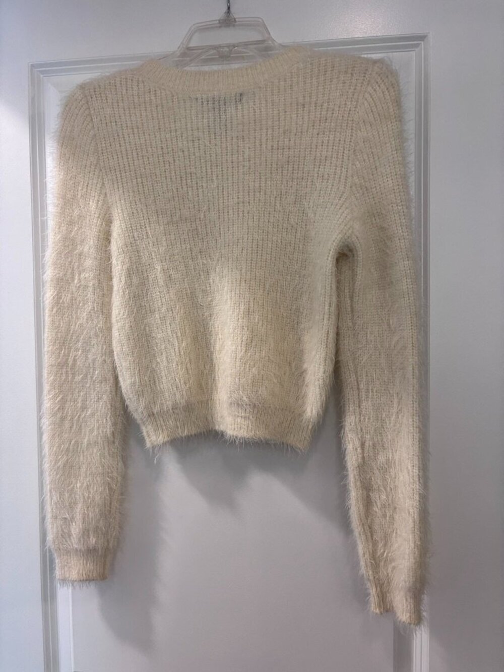 Forever 21 Cream Fuzzy Sweater - Picture 6 of 6